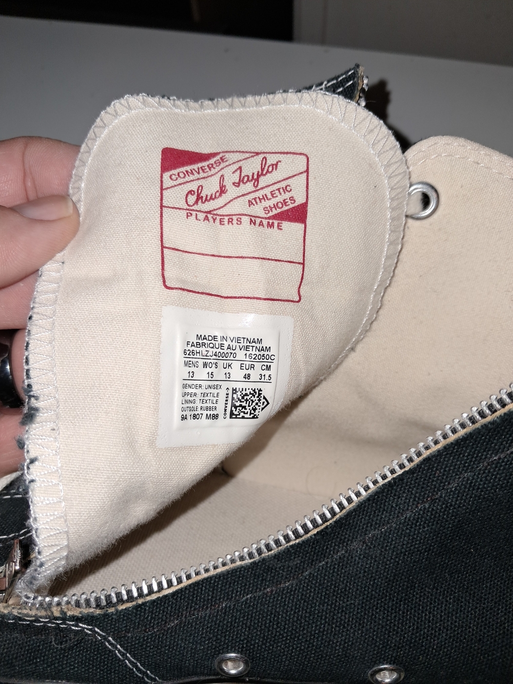 Custom 100% Authentic Converse Chuck Taylor High Top Sneaker